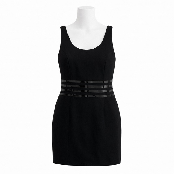 Michael Kors Dresses & Skirts - Size 4 Michael Kors Women’s Black Faux Leather Waist Sheath Mini Dress